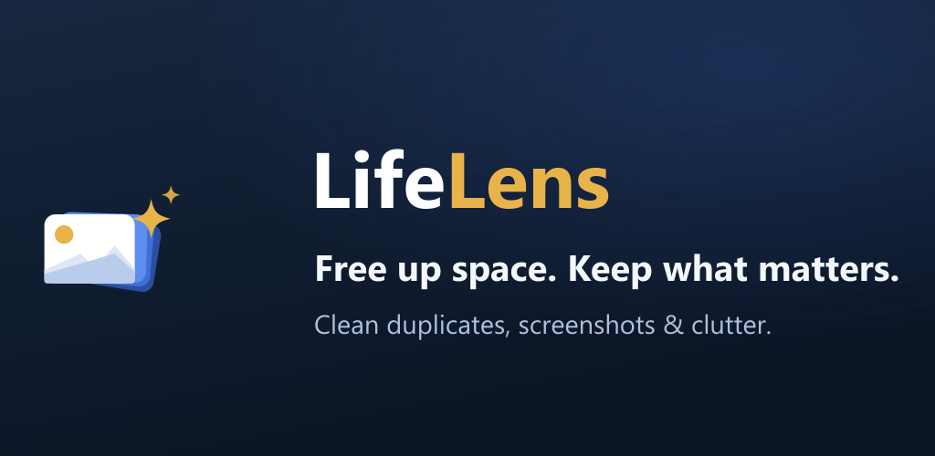 LifeLens. Free up space. Keep what matters.